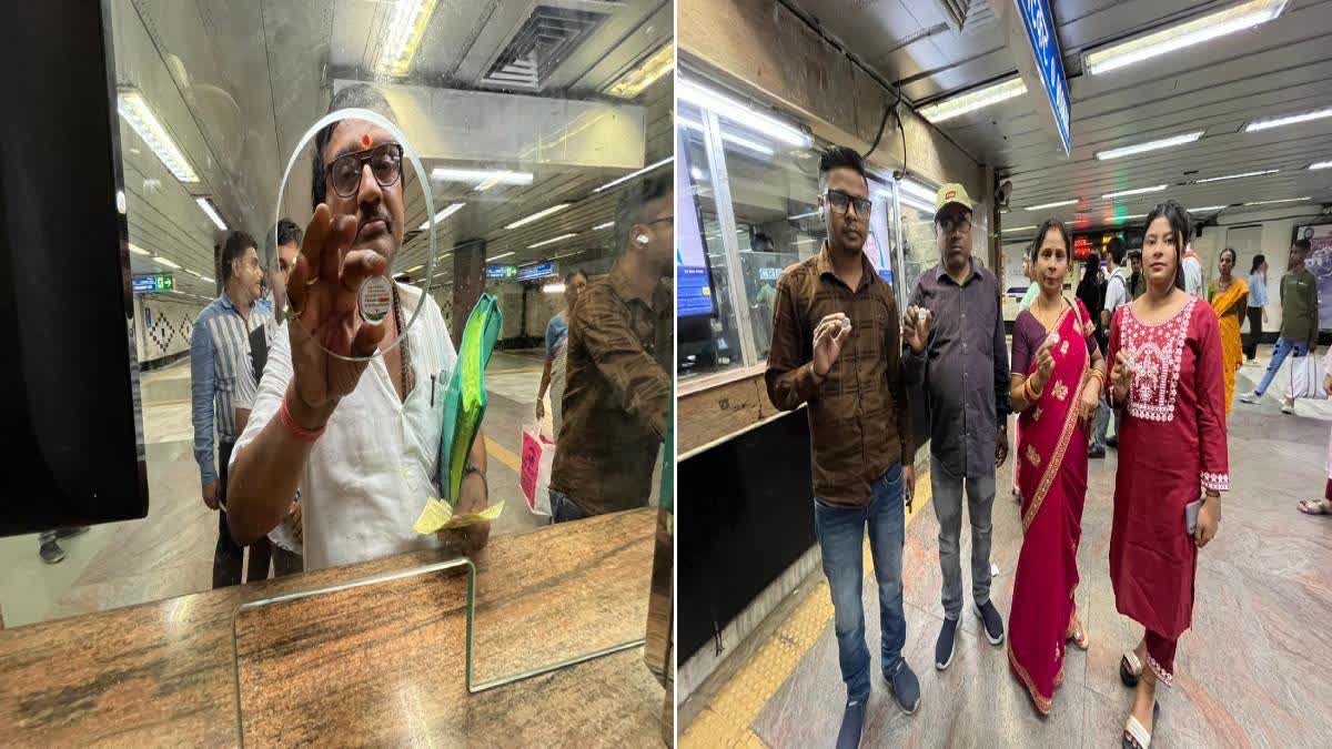 Chandrayaan 3 Logo in Metro Ticket