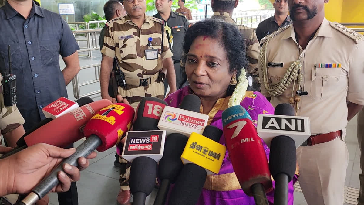 Tamilisai Soundararajan said problem should be resolved by sitting and talking to the governor without going to court