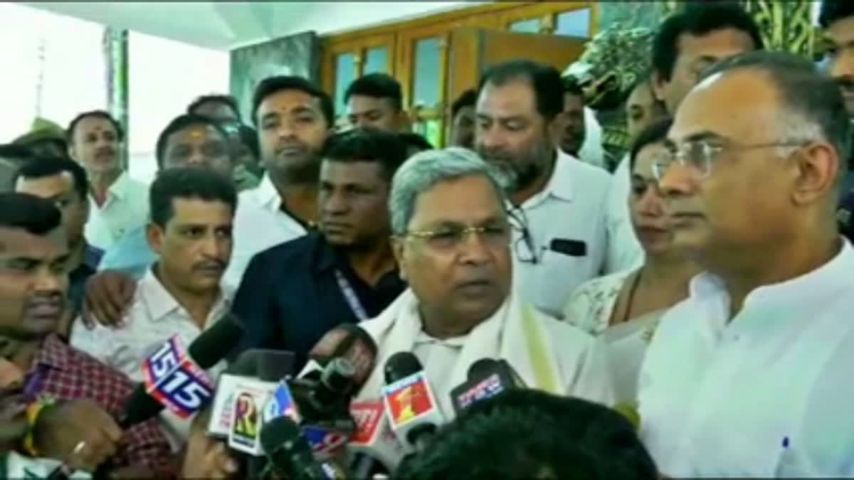 CM Siddaramaiah spoke to the media.