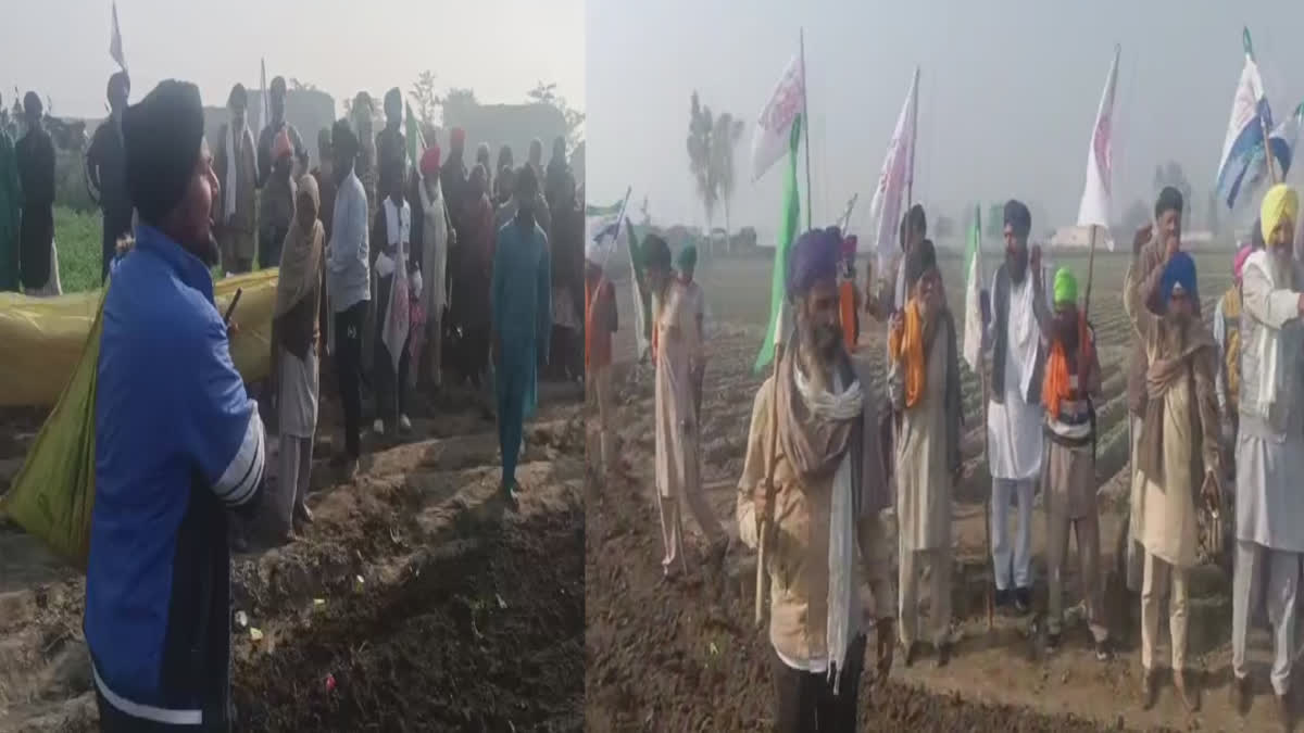 The farmers strongly opposed the administration that came to acquire the lands of the farmers in Tarn Taran