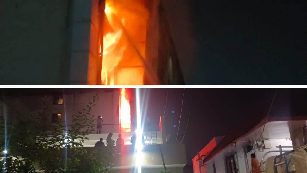 fire in raipur hotel babylon