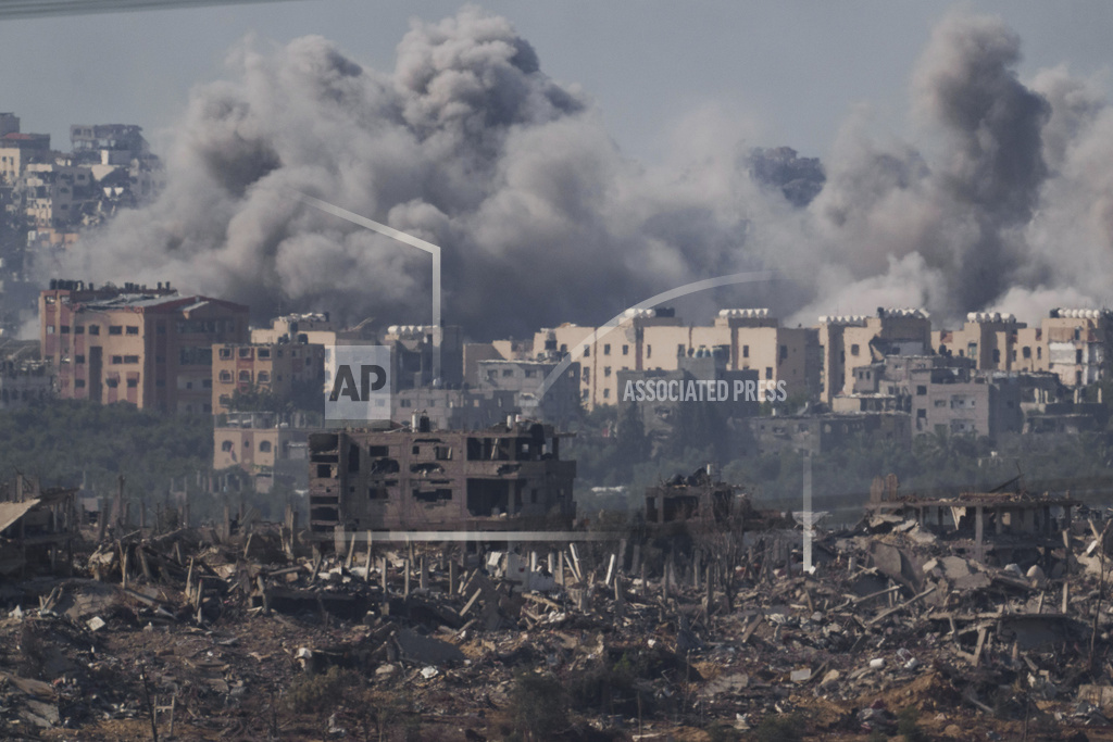 The scene in Gaza after the Israeli invasion