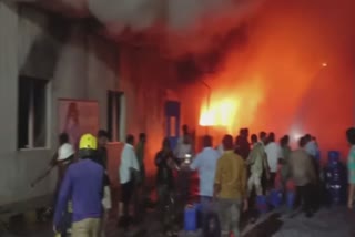 Fire breaks in pharma store