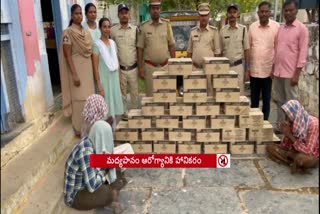 SEB_Raid_on_Karnataka_Liquor_Smuggling_in_Guntakal