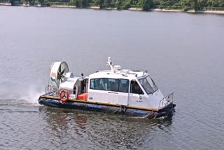 Successful test of hovercraft boat