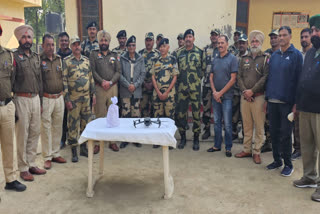 Pakistani drone recovered with 500 grams of heroin in Tarn Taran