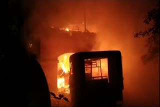 fire broke out in the Malkhana of Dhanbad police station