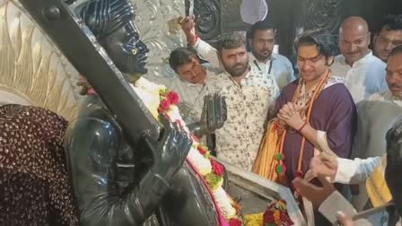 Dhirendra Shastri at Tukaram Maharaj Temple