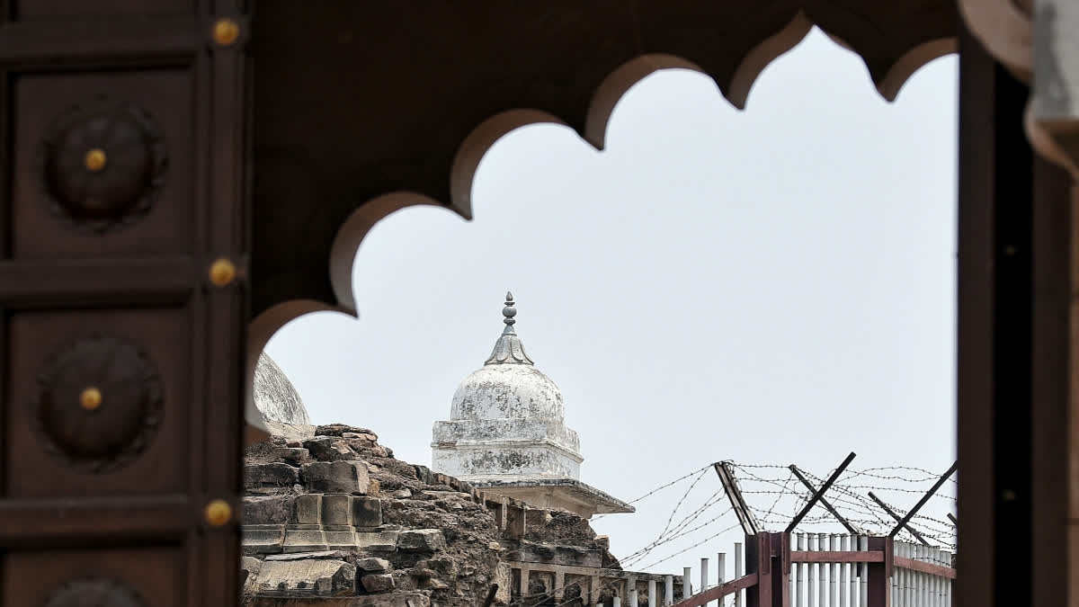 A view of the Gyanvapi Mosque, in Varanasi.