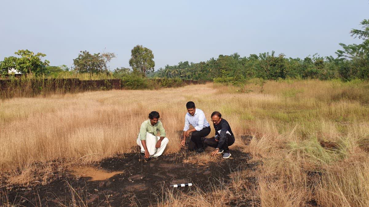 FOOTPRINTS OF MEGALITHIC AGE  ANCIENT FOOTPRINTS FIND KASARAGOD  മഹാശില യുഗത്തിലെ കാല്‍പാദങ്ങള്‍  മഹാശില യുഗത്തിലെ ശേഷിപ്പ്