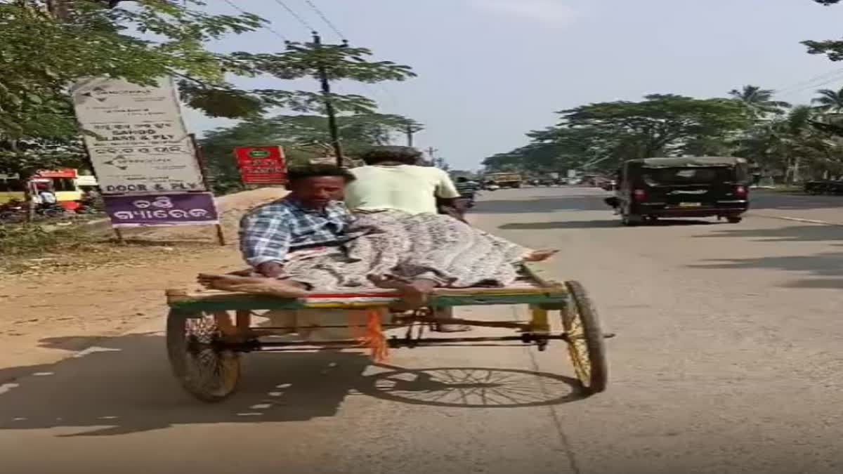 Dead Body Carried On Trolley