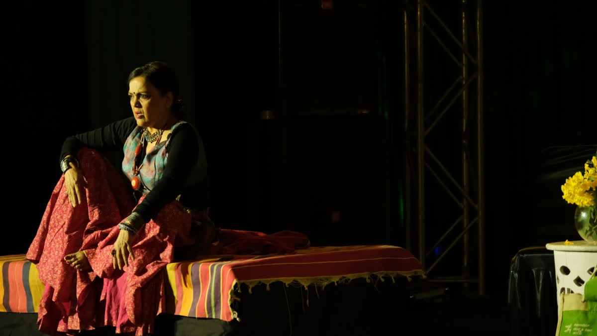 Actor performing at Udaipur Tales International Storytelling Festival