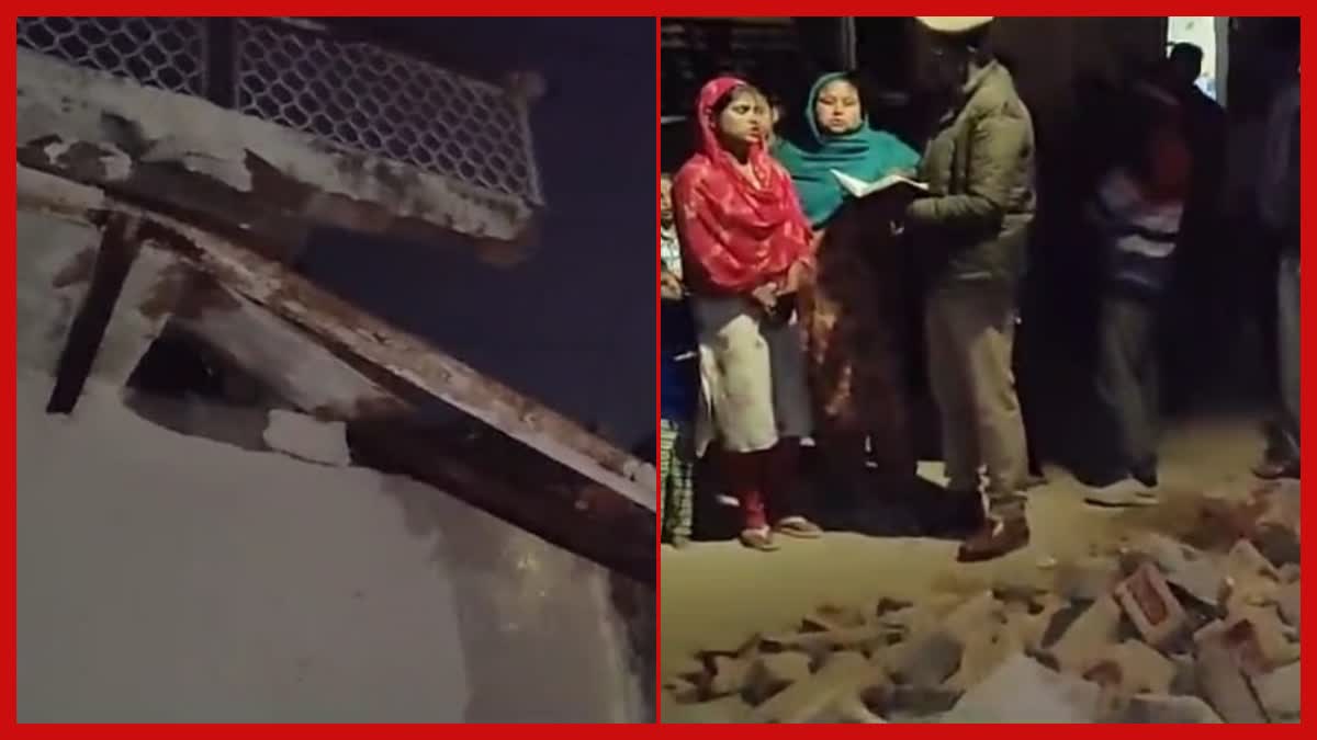 गाजियाबाद में मकान का छज्जा गिरने से एक की मौत,दो घायल