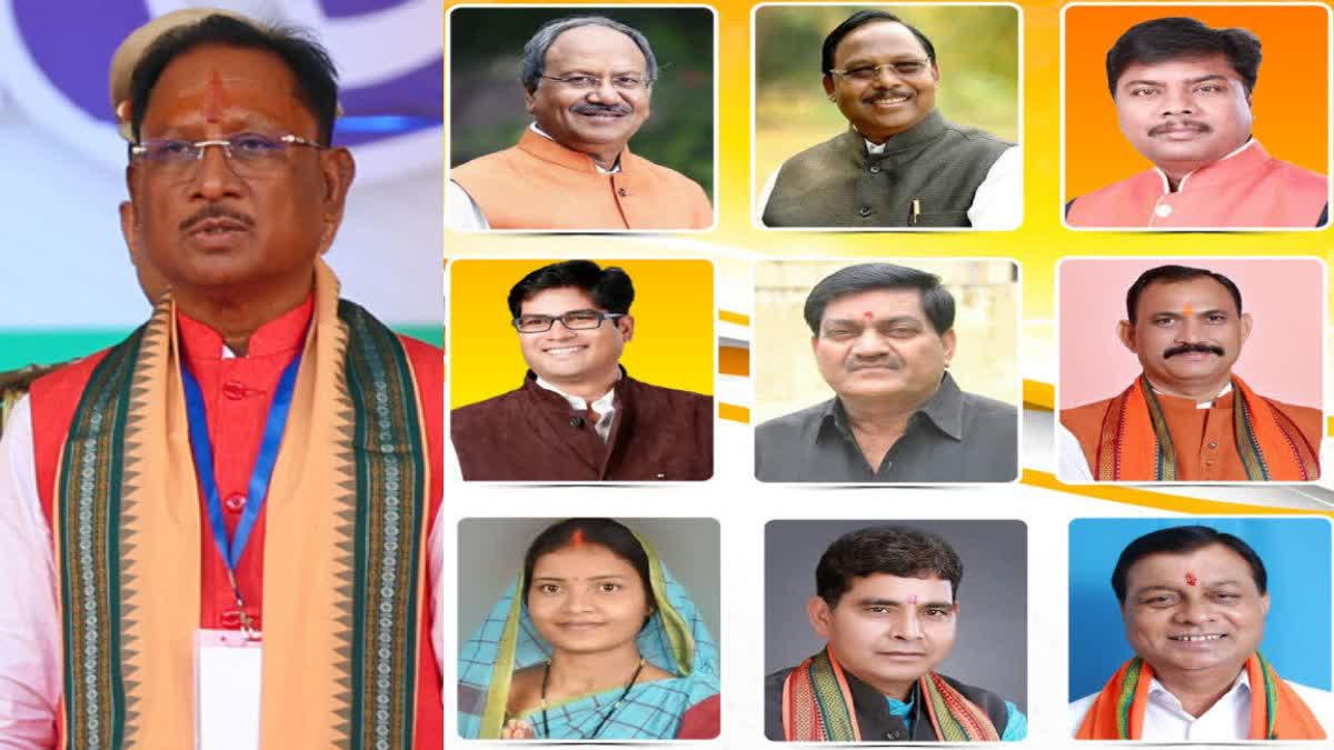 Division of ministries in Vishnudev Sai cabinet