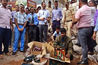 Huge worth of Goan liquor seized.