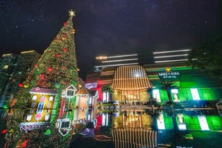 100 feet tall Christmas tree in Bengaluru