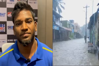 Pro Kabaddi player Masanamuthu was stuck with personal tragedy in the recent floods in Tamil Nadu and so his family are residing in a school camp in the locality.