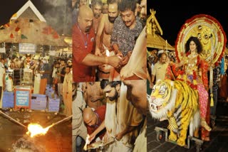 Sabarimala Karpoorazhi ceremony  Sabarimala Karpoorazhi ceremony by police  പോലീസ് സേനയുടെ കർപ്പൂരാഴി  ശബരിമലയിൽ കർപ്പൂരാഴി ഘോഷയാത്ര  പൊലീസുകാരുടെ നേതൃത്വത്തിൽ കർപ്പൂരാഴി ഘോഷയാത്ര  പത്തനംതിട്ട വാർത്തകൾ  ശബരിമല വാർത്തകൾ  Sabarimala latest news