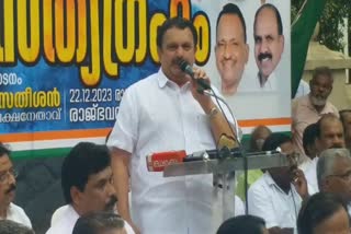 കെ മുരളീധരന്‍  K Muraleedaran MP About Congress Protest  Congress Protest Against Navakerala  K Muraleedaran MP About Congress  Congress Protest  Congress Protest Against Navakerala Sadas  ഗാന്ധിസം  കെ മുരളീധരന്‍ എംപി  യുഡിഎഫ് സത്യഗ്രഹ സമരം  ലോക്‌സഭ