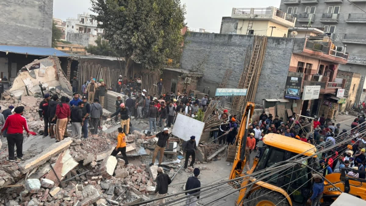 Many Feared Trapped As Multi Multistorey Building Collapses in Punjab's Mohali