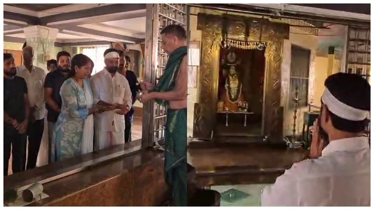 mlc-c-t-ravi-visits-the-raghavendra-mutt-with-his-wife