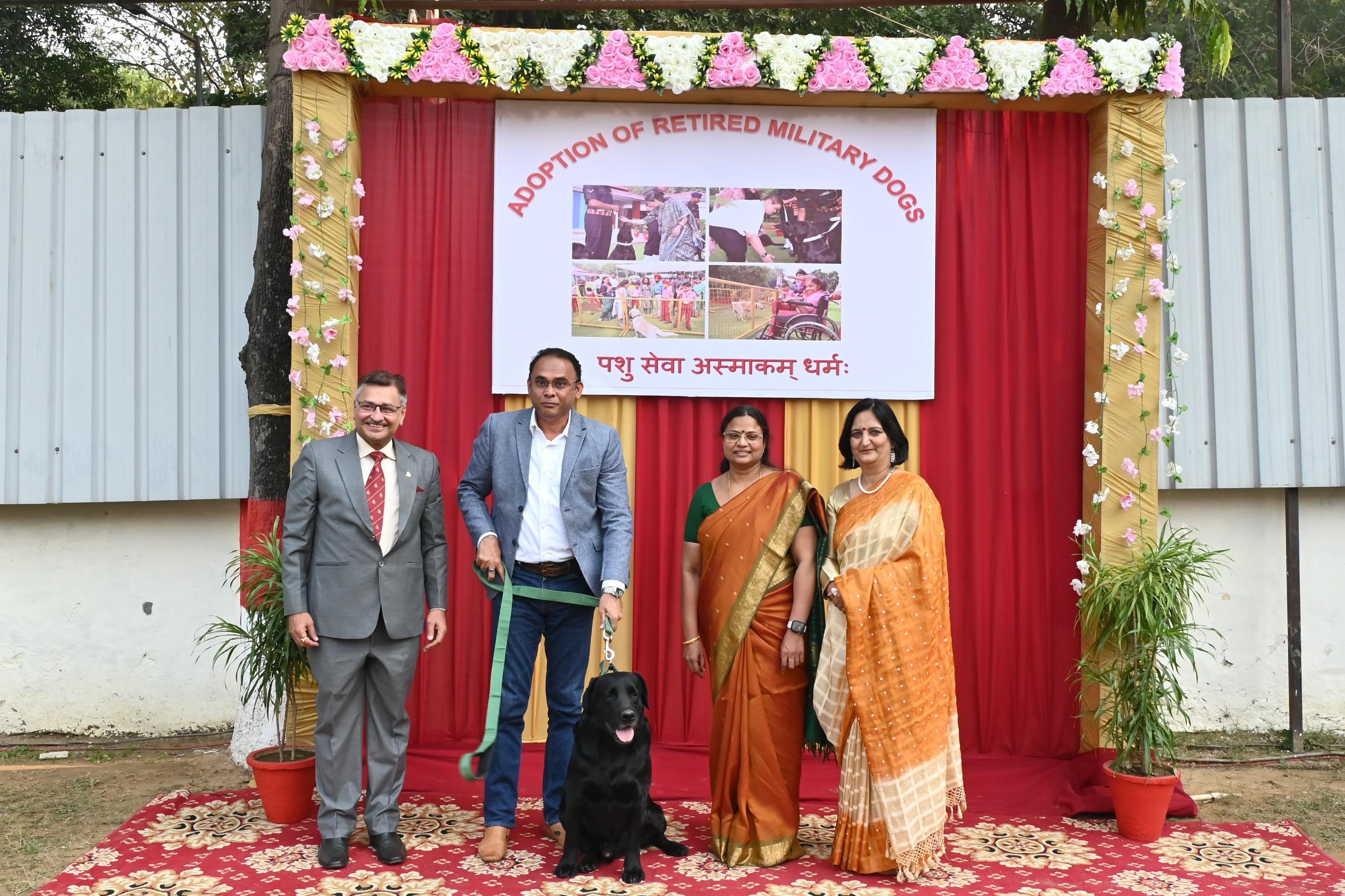 Retired Army dogs being adopted on 246th Remount Veterinary Corps Day