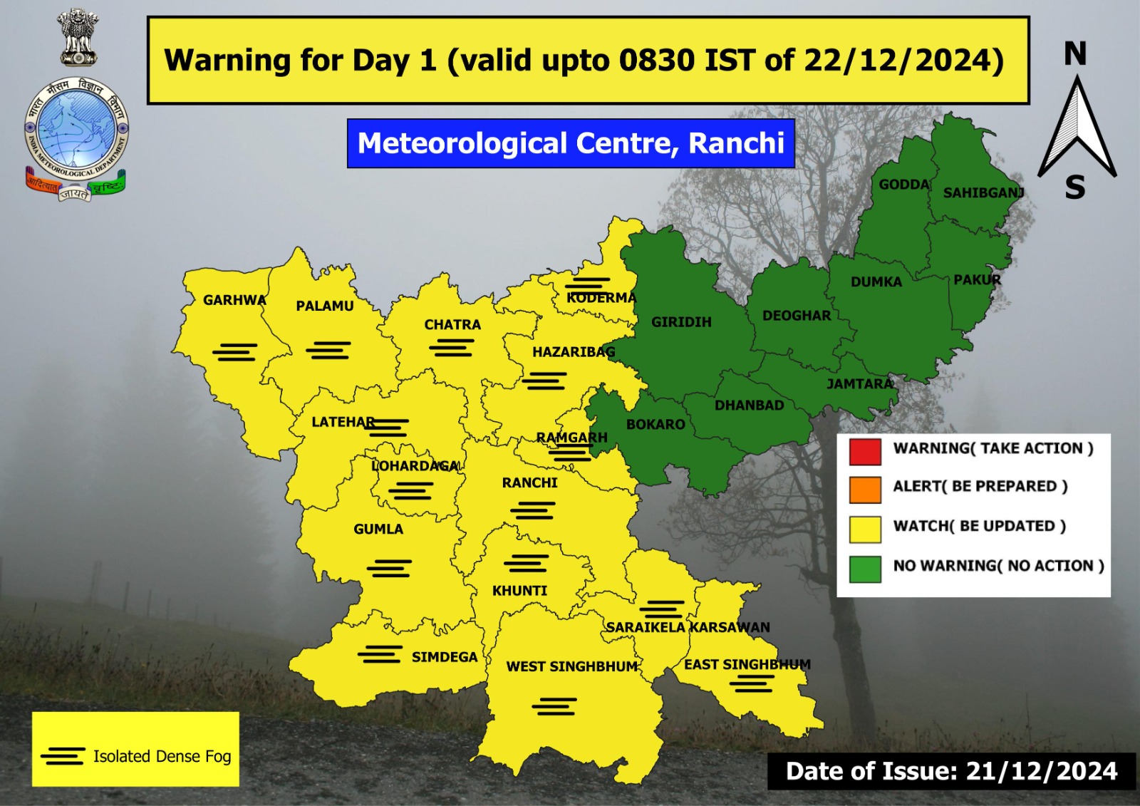 Jharkhand Weather Report