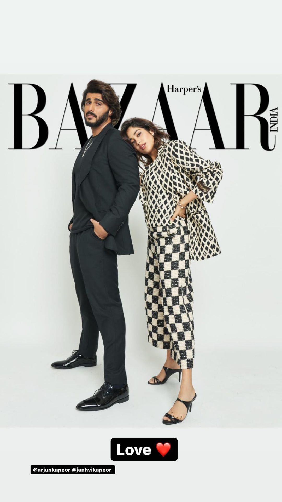 Arjun Kapoor and Janhvi Kapoor's first mag cover together