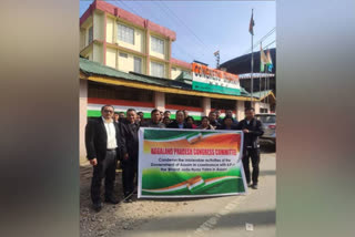 Nagaland Congress Committee stages protest