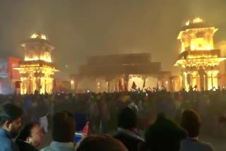 Prana Prathishta  Ayodhya temple rush of devotees  രാമക്ഷേത്രത്തില്‍ വന്‍ തിരക്ക്  അയോധ്യ രാമക്ഷേത്രം