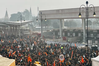 Rush at Ram Mandir in Ayodhya (Source: ETV Bharat)