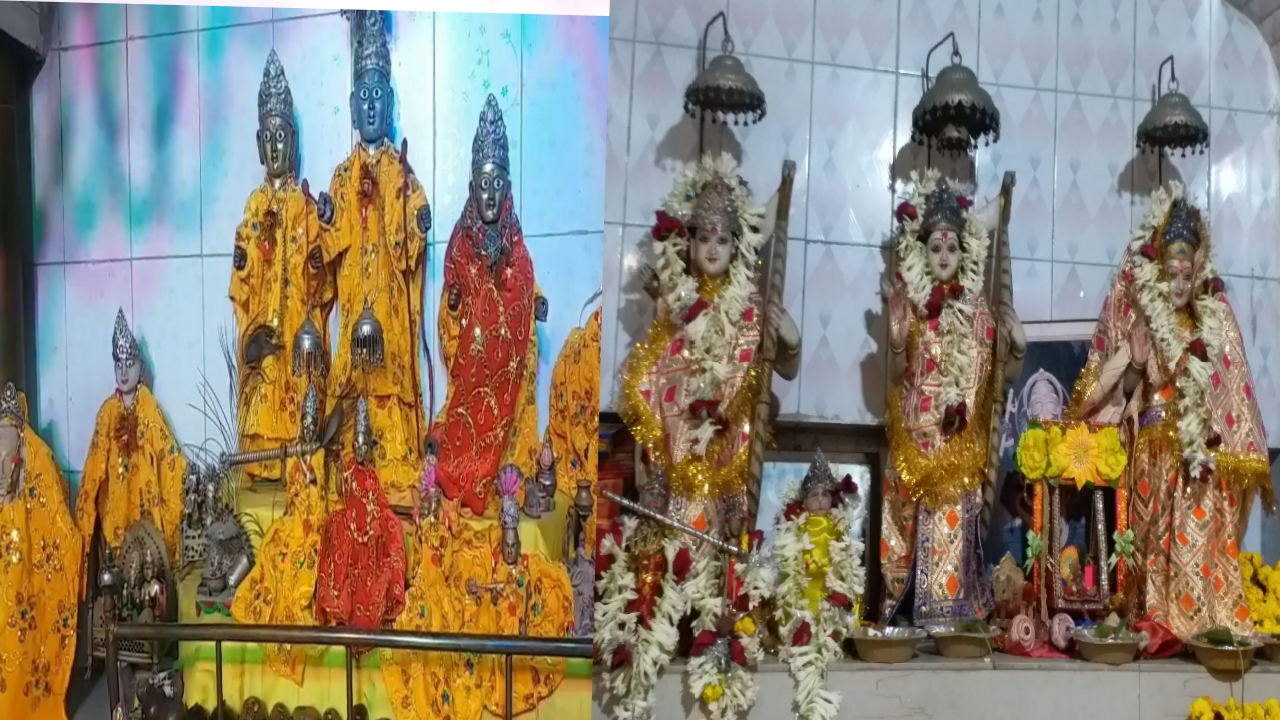 राम मंदिर में हुई पूजा-अर्चना