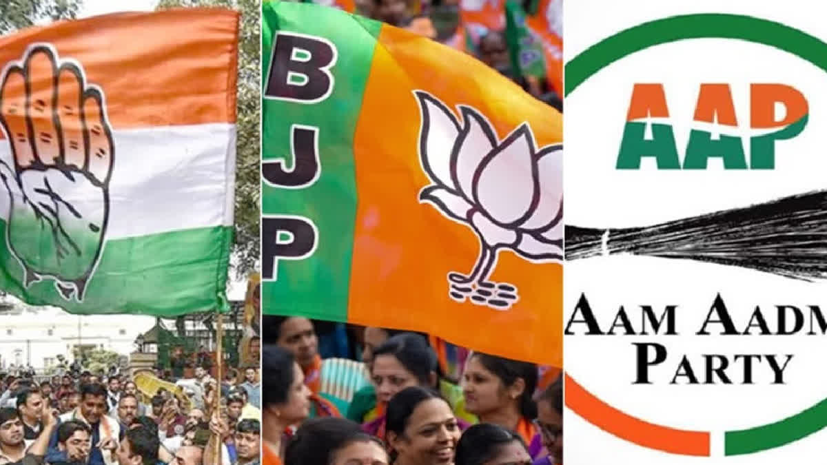 AAP Vs BJP Vs Cong: How Political Parties Stack Up In Battle For Delhi