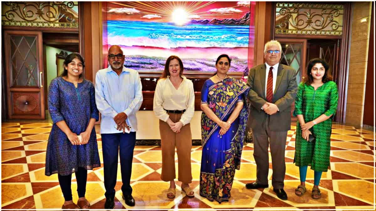 US Consul General  Jennifer Larson  media hub  Ramoji Group of Companies