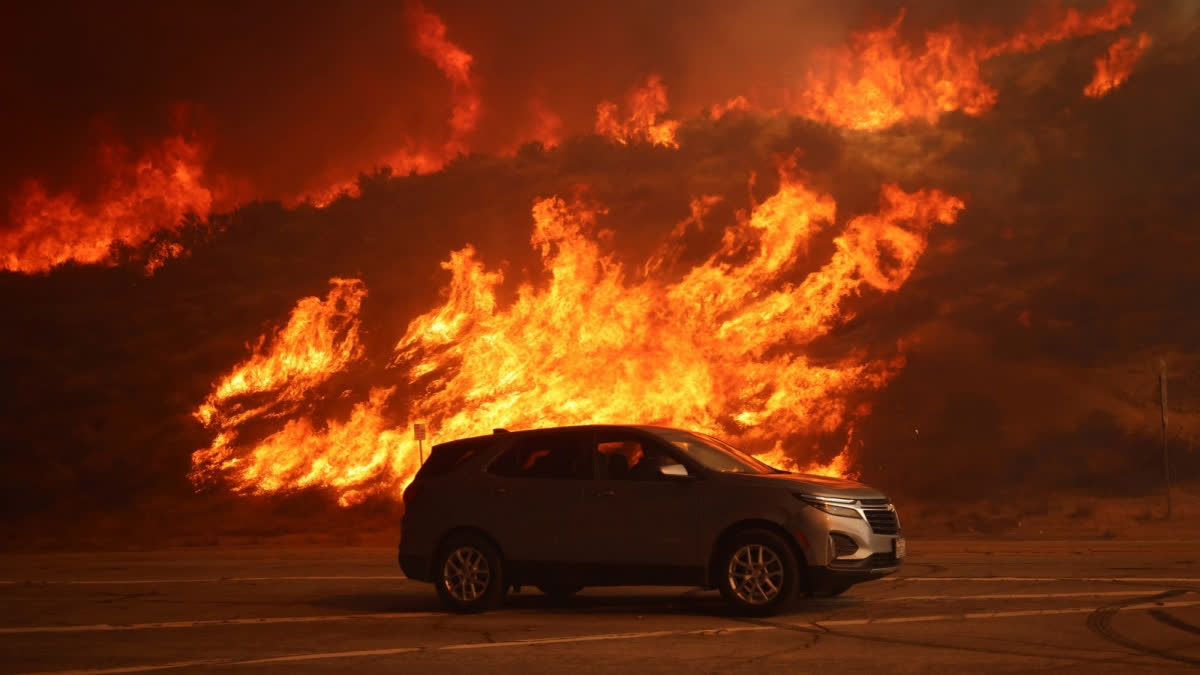 New Hughes Fire Los Angeles Wildfire Evacuation Orders Firefighters In Action