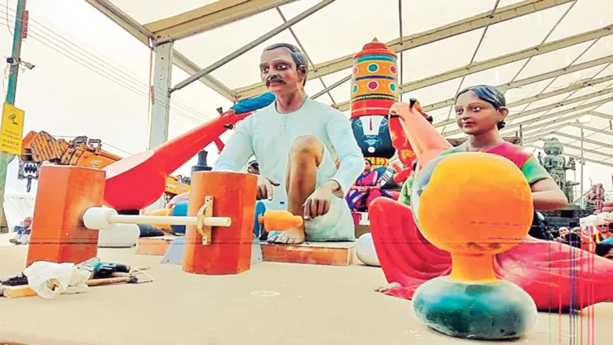 Etikoppaka Puppet Show Sakatam at Republic Day Parade Celebration