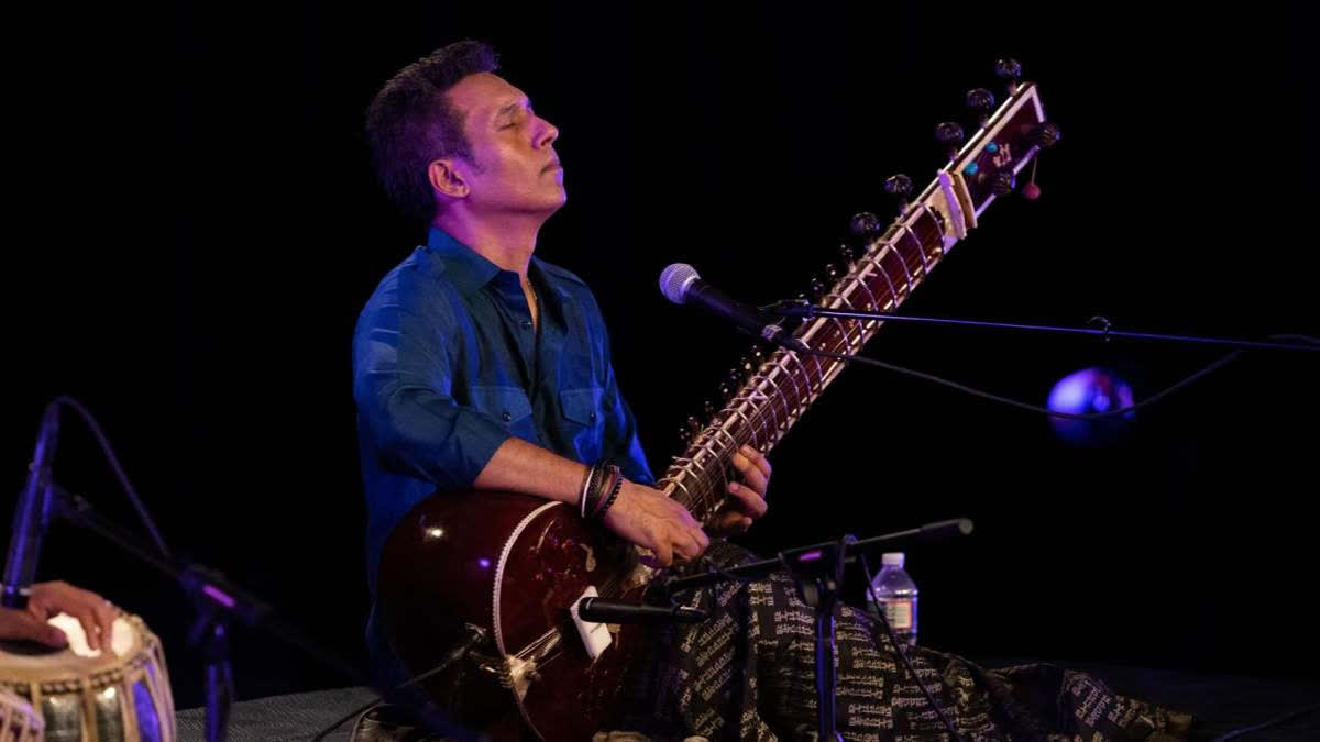 Hidayat Husain Khan spills on inspiration and challenges behind his full-fledged sitar rendition of National Anthem in an emailer with ETV Bharat's Minal Rudra.