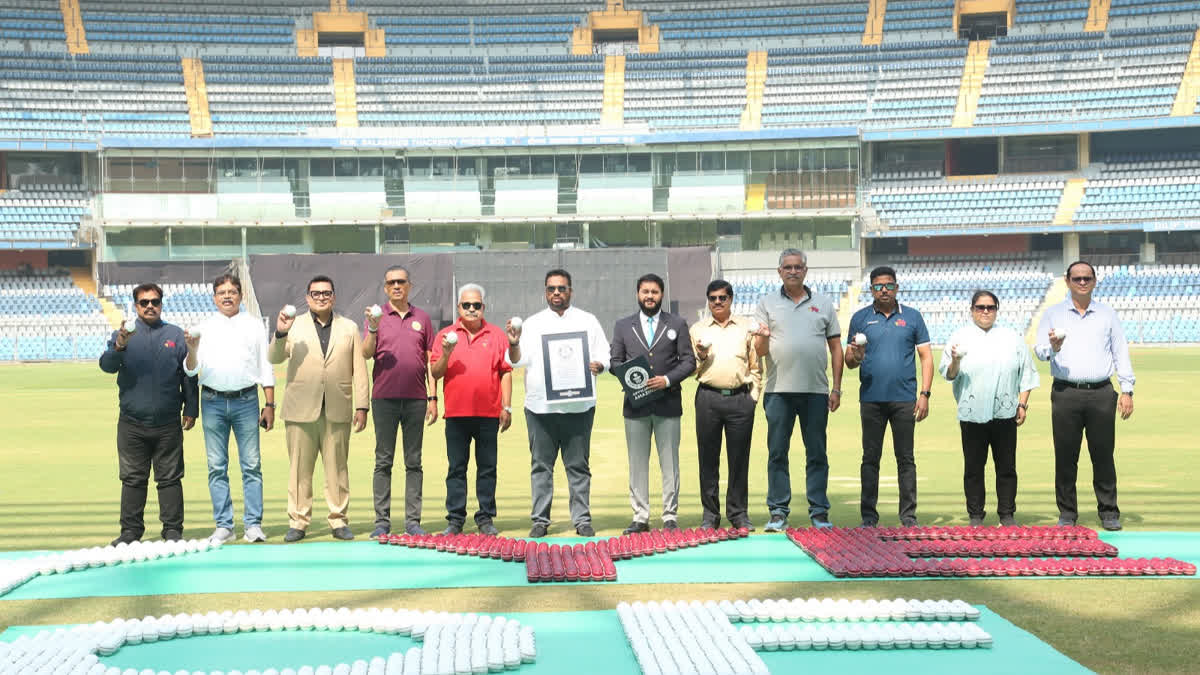 The Mumbai Cricket Association scripted history by creating the new Guinness World Record for the 'Largest Cricket Ball Sentence' during Wankhede Stadium's 50 Years Celebration.