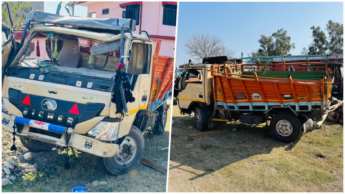 दुर्घटनाग्रस्त ट्रक