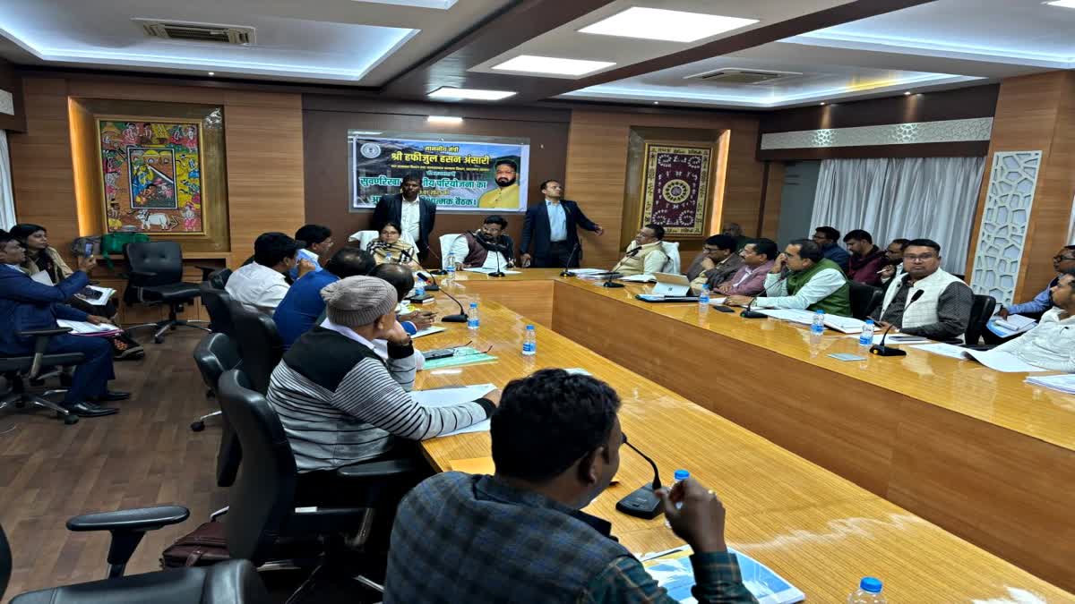 Minister Hafizul Hasan review meeting of water resources department in Jamshedpur