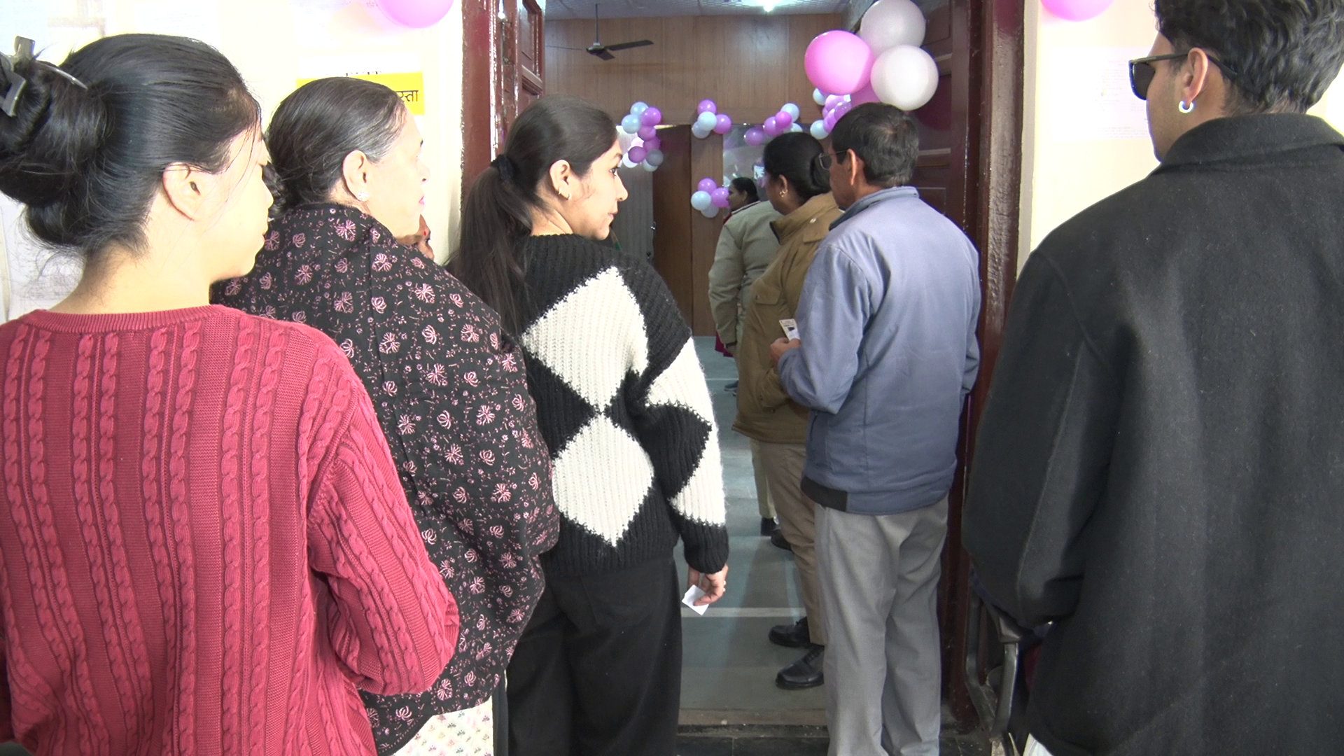 voters on pink booth uttarakhand nikay chunav 2025