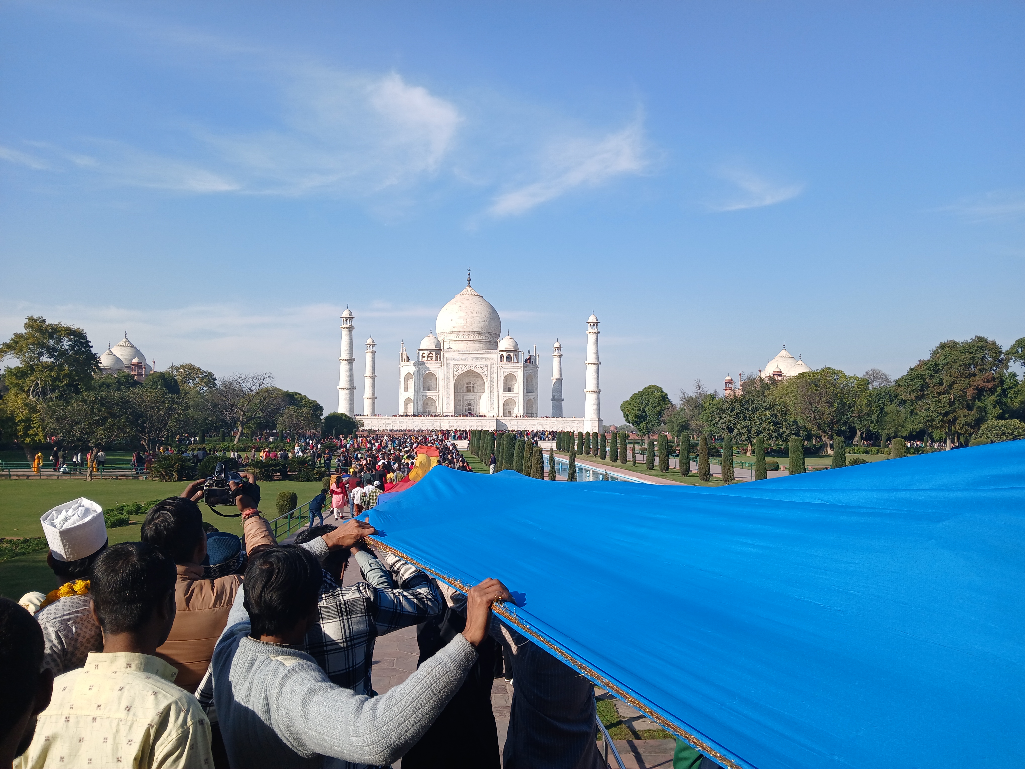 A view of Taj Mahal in Agra, Uttar Pradesh