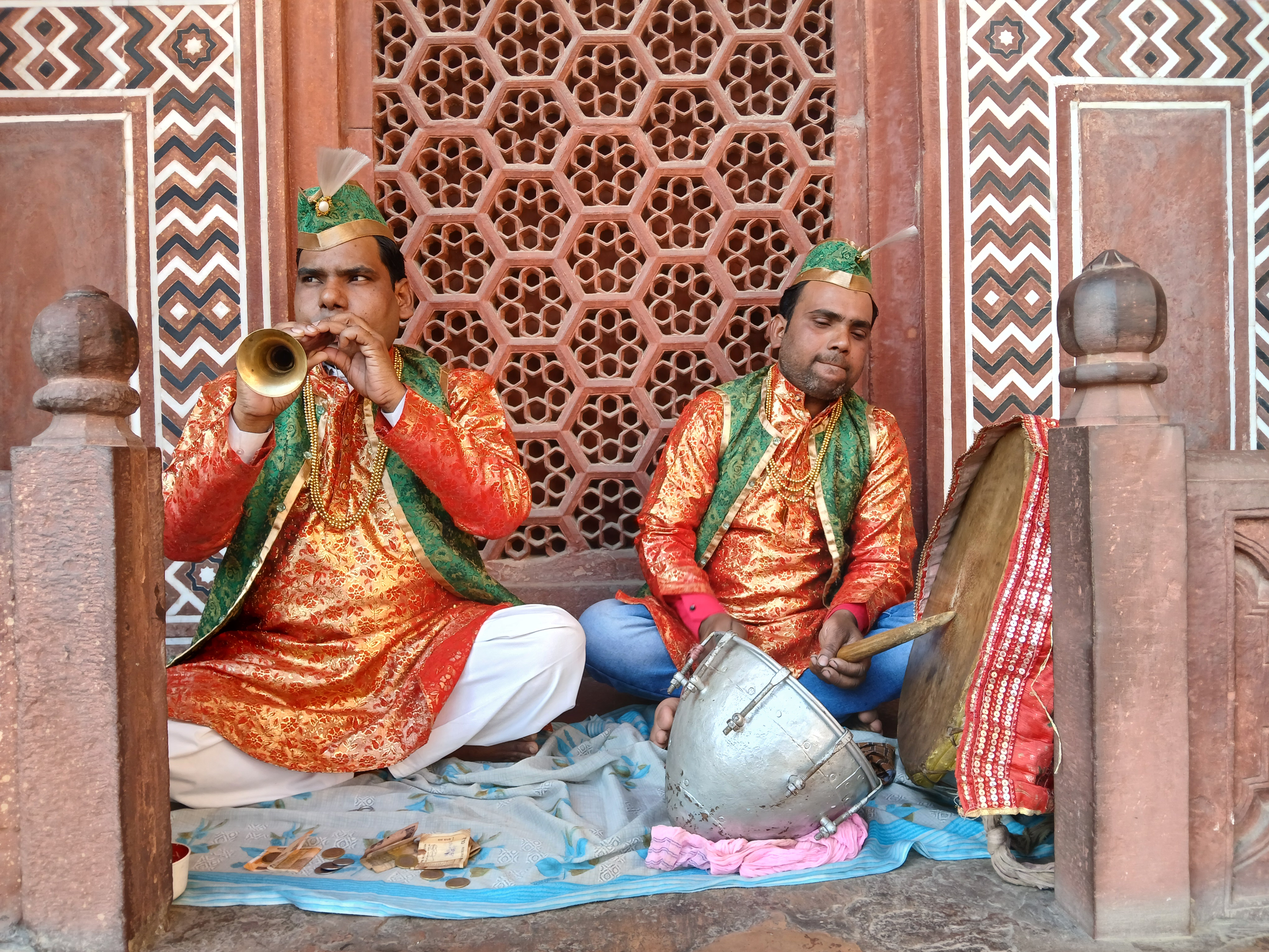 Qawwals in action at Taj Mahal in Agra, Uttar Pradesh