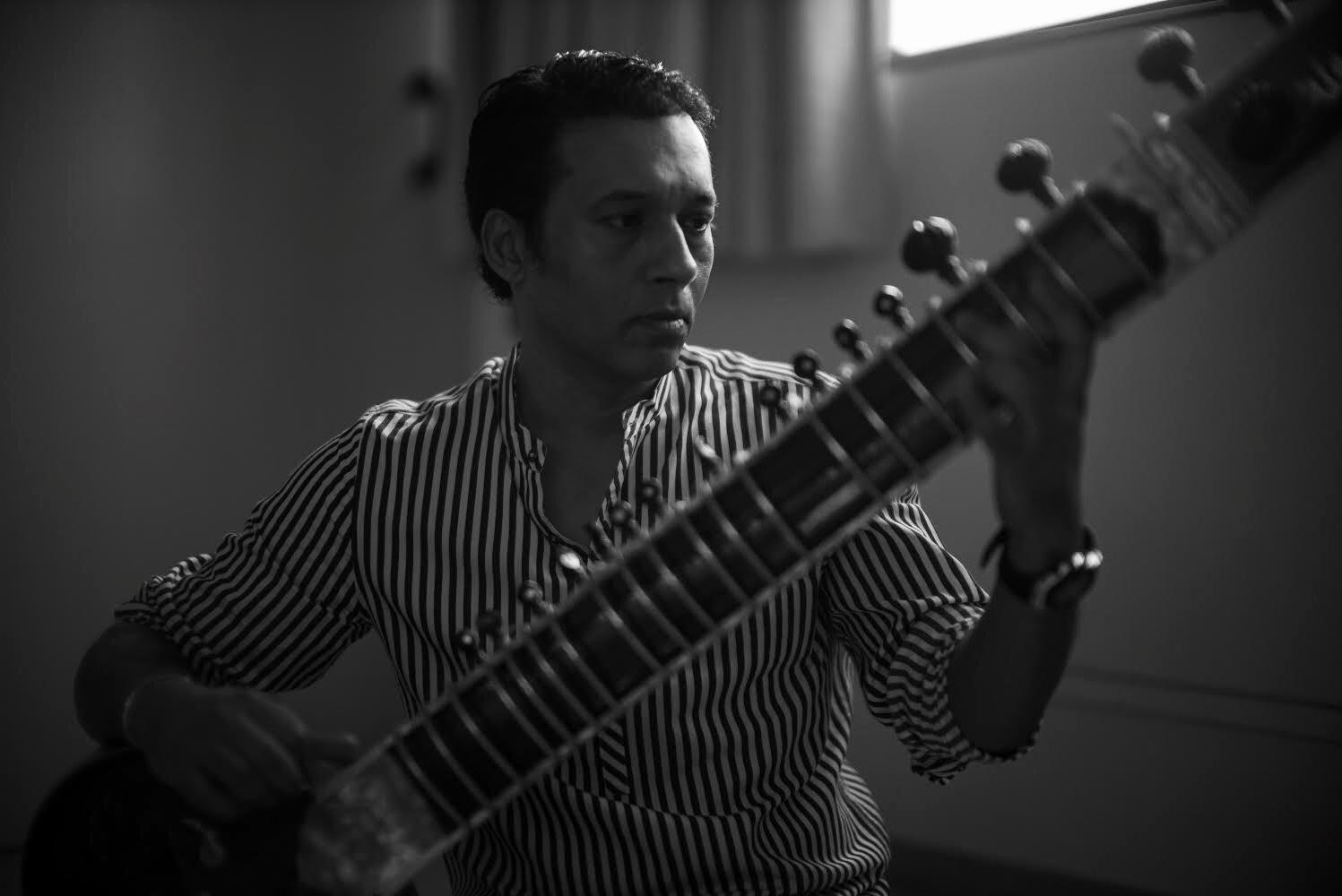 Hidayat Husain Khan spills on inspiration and challenges behind his full-fledged sitar rendition of National Anthem in an emailer with ETV Bharat's Minal Rudra.