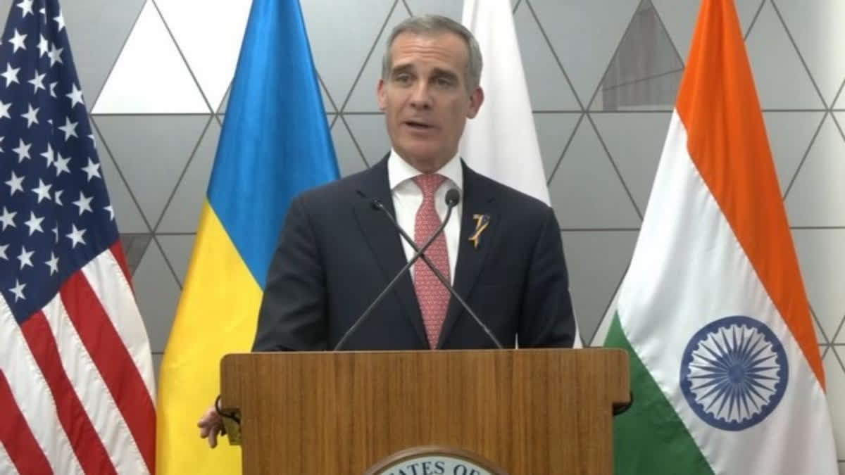 US Ambassador to India, Eric Garcetti, denounced the ongoing conflict between Russia and Ukraine on Thursday, while expressing hope for achieving peace one day.