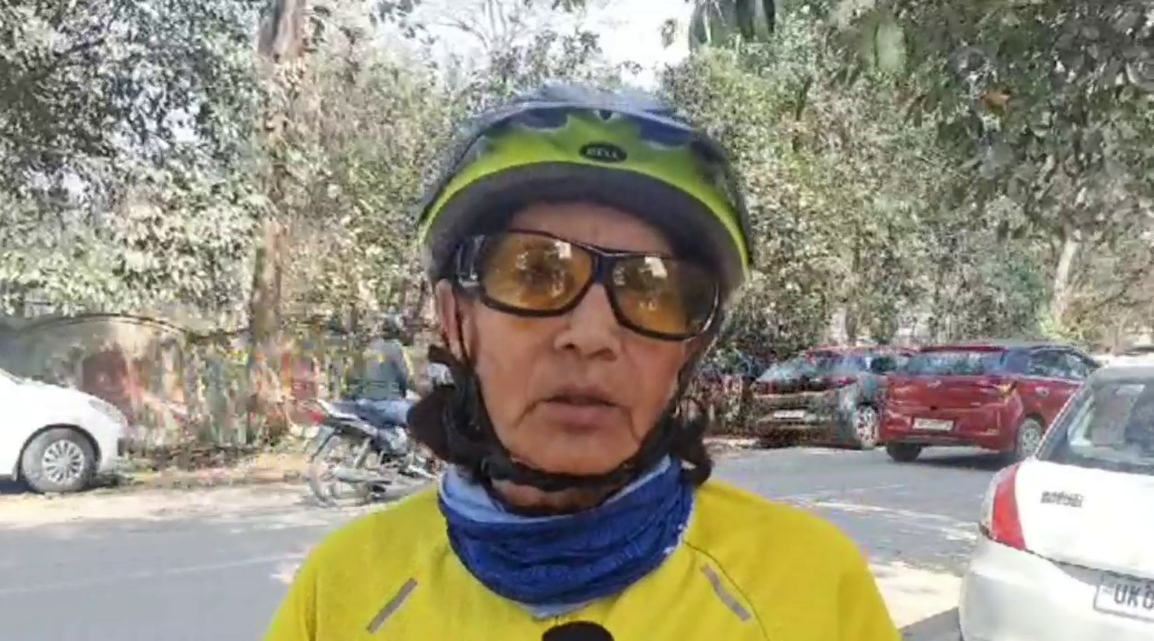 Cyclist Kamlesh Rana