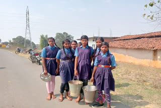 Students Filled Buckets Of Water