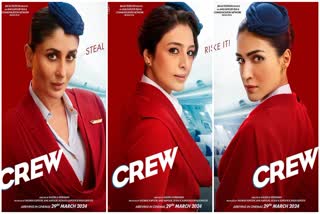 Kareena, Tabu, Kriti Sanon look stylish in air hostess avatars in 'Crew' first look posters