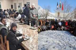 Law College rescued from snowfall  Indian Army Rescued students  Banihal Heavy Rainfall  ബനിഹാലില്‍ കനത്ത മഞ്ഞു വീഴ്‌ച  ഇന്ത്യന്‍ സൈന്യം