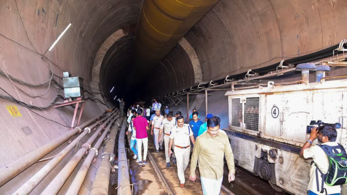 Telangana tunnel collapse Rescue operation update trapped workers to be saved by evening today